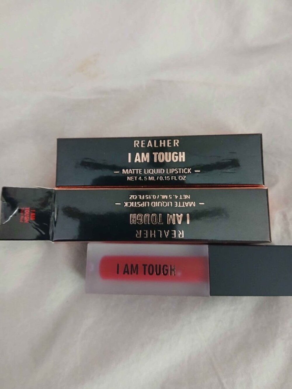 Real Her I am tough Red Matte Lipstick Stain set of 2 New